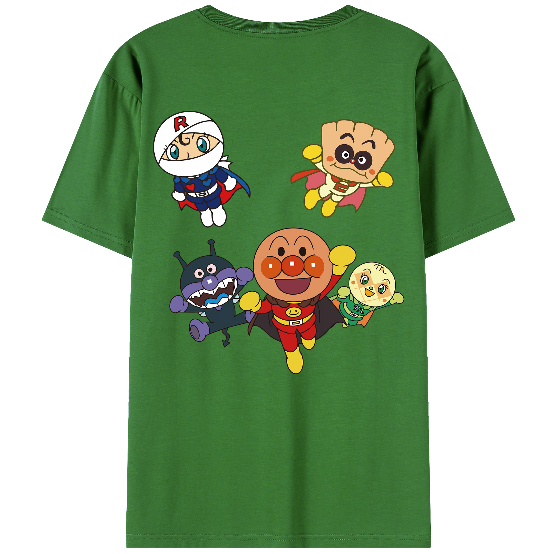 （画像用） アンパンマン Anpanman レディース半袖Tシャツ(バックプリント)
